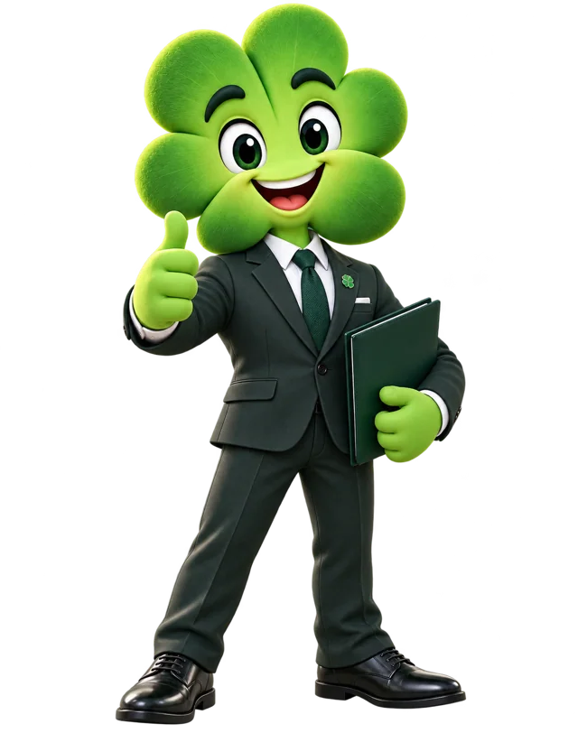 Mascote Urbanclover — Seguros e mediação imobiliária